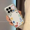Adequado para capa de celular Xiaomi Redmi K100 Pro Max/K100 Pro, capa anti-queda com estampa de florzinha e rostinho sorridente, tipo balanço