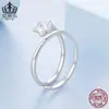 Anel Aberto Aiful Elegante Starlight Zircônia Mais Fácil de Combinar Anel Ajustável Meteoro Anel de Prata Esterlina S925 Atacado Feminino