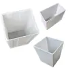 Cubo Depósito de Agua, Resistente a Ácidos y Álcalis, Cubo Cuadrado de Plástico Anticorrosión, Boca Ancha Abierta, Cubo Depósito de Agua Cuadrado sin Marco, Cubo de PE