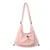 Bolso Nuevo Acolchado con Cordón Plegable Ligero para Hombro Mujeres Casual Versátil Gran Capacidad Mochila Estilo Perezoso Bolso Cruzado