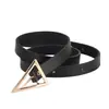 Cinturón Delgado con Hebilla Triangular para Mujer, Decorativo para Traje con Vestido, Suéter, Chaleco, Cinturón de Moda y Versátil para Mujer