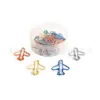 Venta caliente de fábrica clip para papel regalo papelería traje clip para papel color plástico estilo completo transfronterizo en stock