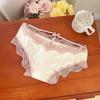 Pure Desire Cotton ~ Roupa íntima de algodão puro feminina sexy oca doce laço de menina algodão virilha cintura baixa cuecas respiráveis