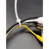 Bridas de Nylon de Autocierre 4x200mm Sujeción Fija de Plástico Atado Hebilla Grande Correa de Atado de Cables Blanca 500 piezas
