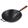 Atacado Novo Estilo Ferro Fundido Sem Revestimento Panela de Ferro Forjada à Mão Espessada Wok Doméstico Antiaderente Fogão a Gás Disponível