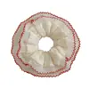 French Sweet ~ Lace Large Intestine Hair Ring Niche Design Double Lace Hair Rope Acessórios para cabelo para meninas