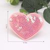 Lantejoulas de Ponto Amor Tecido Bordado Adesivos Roupas Bolsas Patches Decorativos DIY Contas Flores Bordadas Adesivos Fabricantes