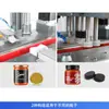 Máquina de Tamponamento Automática Servo com Queda de Tampas Zonesun Equipamento Contínuo de Tamponamento e Selagem para Garrafas de Molho e Latas de Vidro