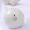 Joias de Prata Beixi Prata de Lei S925 Coração Pulsante Inteligente Coração Brilhante Diamante Colar Simples Acessível Luxo Corrente de Clavícula para Mulheres