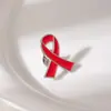 Broche de Cinta de Lazo en Forma de Corazón Pin Antiexposición Venta al por Mayor Transfronteriza Personalización Ligera
