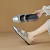 Mules Quadradas Versáteis com Fivela de Strass Estilo Francês para Mulheres, Novo Modelo de Verão 2026, Chinelos Elegantes Mary Jane com Bico Quadrado para Uso Externo