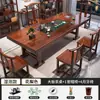 Juego Grande de Mesa y Sillas para Té, Una Mesa y Cinco Sillas, Mesa de Té Kung Fu Estilo Chino Nuevo, Juego Completo para Oficina y Uso Doméstico, Mesa para Preparar Té