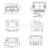 MICRO conector 4.85 base fêmea sem coluna terminal de placa de plugue de quatro pinos patch SMT plugue de cauda de carregamento Android