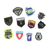 Productos Semi-Terminados Populares de Ropa de Comercio Exterior, Parches Tácticos de Goma Grabada, Etiquetas Suaves de Goma, Insignias de Brazo de Velcro de Goma PVC, Hecho a Medida