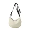 2026 Nuevo Bolso Cruzado de Hombro Único Estilo Coreano para Mujer, Informal, Ligero, de Nylon, Simple, Versátil, Bolso Dumpling