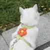 Correa personalizada de gato de dibujos animados, anti-escape, en forma de I, ajustable, para mascotas como Ragdoll, Teddy y perros pequeños