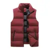 Nova jaqueta colete acolchoado de outono e inverno colete externo colete colete masculino de inverno tamanho grande colete quente sem mangas