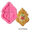 Molde de silicona líquida para pastel de azúcar con patrón en relieve, molde decorativo para repostería de chocolate, bricolaje