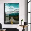 Pintura de Parede Suspensa com Paisagem Escandinava Pintura Decorativa para Entrada de Hotel Apartamento Pintura de Parede para Fundo de Sofá na Sala de Estar com Vista para o Mar Mural de Banheiro
