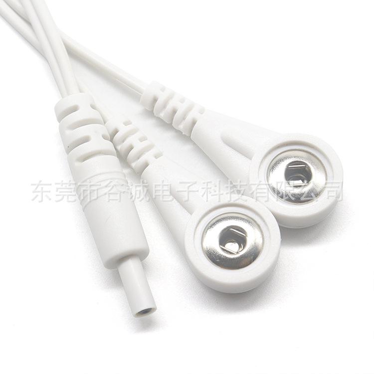 DC2.35公头 TO 3.5电极母扣X2