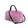 Nova mulher pelúcia tote bolsa imitação raccoon pele europeia e americana crossbody bolsa travesseiro doce cool estilo y2k