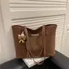 Bolso Grande de Moda Estilo Coreano para Mujer, Nuevo Modelo Primavera 2026, Bolso de Hombro de Alta Apariencia, Bolso Tote de Viaje para Dama