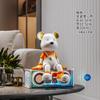 Alto-falante de Áudio Figura de Urso Sentado para Gabinete de TV, Bar, Quarto, Quarto de Crianças, Presente de Lembrança, Ornamento de Alto-falante de Áudio para Sala de Estar