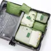 Bolsa de Armazenamento Pequena de Seis Peças Conjunto de Bolsa de Armazenamento para Viagem Mala de Viagem Portátil Embalagem e Organização de Roupas e Sapatos