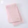 Cachecol de Tricô Estilo Coreano para Outono e Inverno, Cachecol Longo de Cor Sólida Quente, Cachecol de Lã Tricô Grosso, Amigo da Pele, Macio, Espessado, Versátil