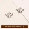 Colgante de Mariposa de Pan Accesorios de Aleación Hechos a Mano Joyería DIY Pulsera Simple Accesorios para Collar y Pendientes Colgante de Mariposa