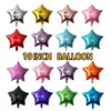 Globos de Película de Aluminio con Forma de Estrella de Cinco Puntas de 18 Pulgadas Decoración para Bodas, Fiestas de Cumpleaños, Festividades Globos de Película de Aluminio con Panel de Luz