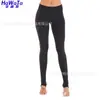 Ropa de yoga HWT otoño e invierno ribete en el tobillo adelgazante de cadera leggings de nueve puntos ropa de fitness ropa para correr venta al por mayor