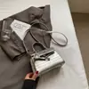 Bolsas de Nicho Coreanas para Mujer 2024 Nueva Moda de Verano Bolso Kelly Estampado de Piedra Bolso Cruzado Versátil