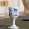 Conjunto de Taças de Vinho Branco Celadon Taça de Vinho Pequena Utensílios de Vinho Amarelos Taça de Saquê Taça para Destilados Taça de Shochu