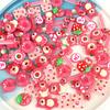 Acessórios de urso morango fofos, cola creme, capa de celular, acessórios de joia de resina, pacote de material DIY, acessórios de cabelo feitos à mão