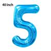 Novo Balão Digital Grande de 40 polegadas Versão Americana 0-9 Imitação de Alumínio Americano Balão para Arranjo de Festa de Aniversário Festa de Balões