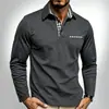 Comercio Exterior Transfronterizo para Hombre Nuevo Primavera y Otoño Nuevo Color Liso Casual de Negocios Manga Larga