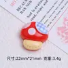 Urso Maçã Desenho Animado Artesanal DIY Acessórios para Joias Furo Fivela de Sapato Pacote de Material Cola de Creme Resina Pequenos Acessórios