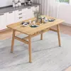 Juego de mesa y sillas nórdicas para uso doméstico, económico para apartamentos pequeños, adecuado para 4-6 personas, mesa de comedor comercial para viviendas de alquiler