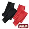 Leggings de terciopelo para mujer 2023 otoño mallas térmicas forradas de polar engrosadas de terciopelo de doble cara ajustadas cálidas mallas largas