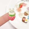 Horquilla de resina con forma de conejo de dibujos animados, accesorio para el cabello hecho a mano, material para accesorios de bricolaje, parche, joyería, funda para teléfono
