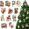 Novos produtos transfronteiriços: Pingentes de madeira para decoração de casa de Natal e Halloween adequados para várias festas de fim de ano e decoração de casa