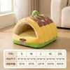 Cama balancín estilo princesa para otoño e invierno, semicerrada, espacio amplio, cama para sueño profundo, cama cálida para perros, adecuada para perros pequeños y medianos