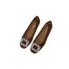 Versão em Pele de Ovelha ~ Sapatos Rasos de Veludo Elegantes com Bico Quadrado e Fivela de Diamante para Mulheres Outono Novo Estilo Noturno Sapatos para Trabalho com Elevação Interna