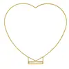 Amazon Transfronterizo Fiesta de Bodas Forma de Corazón Arte de Hierro Metálico Arco Dorado Soporte Dorado Decoración de Arco Soporte de Fondo