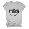 Camiseta para mujer con estampado "Sé más fuerte que tus excusas" de Amazon Cross-border Independent Station