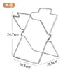 Estante de Basura de Acero Inoxidable Soporte para Encimera de Cocina Portabolsas de Plástico Colgador de Almacenamiento de Escritorio para el Hogar Soporte Plegable