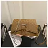 Bolsa Pequena Quadrada Feminina 2026 Nova Moda Casual Simples Estilo Carta Personalidade Retro Corrente Ombro Transversal