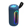 F2001 Popular Altavoz Bluetooth Portátil con Luz Ambiental de Colores, Correa y Altavoces Duales para Uso en Exteriores, Suministro Directo de Fábrica