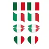 Adesivos de Tatuagem à Prova d'Água com Tema Italiano Transfronteiriços Fáceis de Aplicar Adesivos de Maquiagem para Atmosfera de Torcida Roupa Personalizada